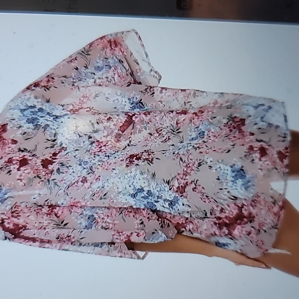 Floral Print Chiffon Boho Open Front Blouse - Picture 2 of 8